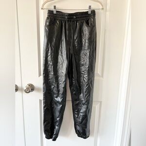 Express Faux Leather Jogger Pants Size XS